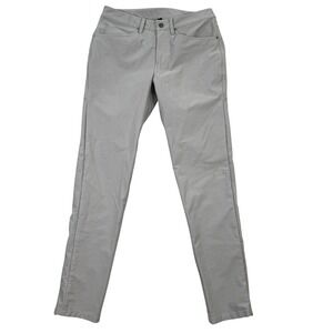 Lululemon Mens 30x31 Commission Pants Light Grey Slim Fit‎ Technical Fabric EUC